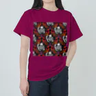 Ａ’ｚｗｏｒｋＳのFallen Angel of SKULL SEAMLESS PATTERN Heavyweight T-Shirt