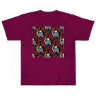 Ａ’ｚｗｏｒｋＳのFallen Angel of SKULL SEAMLESS PATTERN Heavyweight T-Shirt