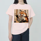 いきもの戯画のきつねうどん Heavyweight T-Shirt