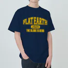 Mappila SHOPのカレッジ風(ミシガンカラー)　フラットアース FLATEARTH Heavyweight T-Shirt