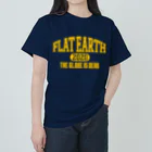 Mappila SHOPのカレッジ風(ミシガンカラー)　フラットアース FLATEARTH ヘビーウェイトTシャツ