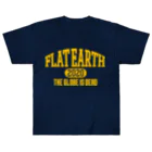 Mappila SHOPのカレッジ風(ミシガンカラー)　フラットアース FLATEARTH Heavyweight T-Shirt