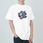 HATERUMOFUTOのwhy circle T ヘビーウェイトTシャツ