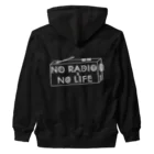 ぺんぎん24のNO RADIO NO LIFE(ホワイト) Heavyweight Zip Hoodie