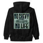 Slinky SignsのNO CHEVY NO LIFE 1962 ヘビーウェイトジップパーカー