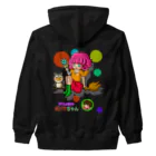 Siderunの館 B2の【バックプリント】おてんば魔女のポメラちゃん Heavyweight Zip Hoodie