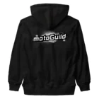 モトギルドのMGジップパーカー：スプラッシュ（ブラック） Heavyweight Zip Hoodie