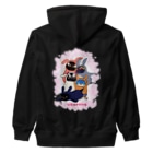 ヤママユ(ヤママユ・ペンギイナ)のうさぺん。(ハートフレーム) Heavyweight Zip Hoodie