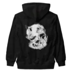 grau und mattのCats And Skulls White ヘビーウェイトジップパーカー