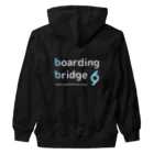 boarding bridgeのbb hoodie (black) ヘビーウェイトジップパーカー