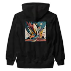 のんびりアート工房のガラクタアート Heavyweight Zip Hoodie