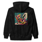 のんびりアート工房のガラクタアート Heavyweight Zip Hoodie