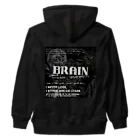 BRAIN ART RECORDSⒸのBRAIN ART RECORDS 2023 A/W WEB SHOP limited Product ヘビーウェイトジップパーカー