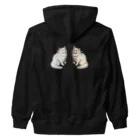 海賊猫 cocoのvictorian cat♡Donation♡お茶会ねこちゃん 『ねこのお茶会』 Heavyweight Zip Hoodie