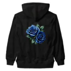 J-M-Kのブルーローズ Heavyweight Zip Hoodie