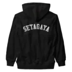 せたが屋さんの世田谷グッズ　ホワイトロゴ（setagaya item) Heavyweight Zip Hoodie