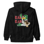 イラスト MONYAAT のバックプリント 鴨カモ カモかも B Heavyweight Zip Hoodie