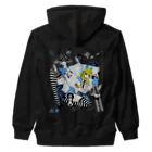 loveclonesのWEARHOUSE 家を着る少女とウサギ人形のマッドポップ Heavyweight Zip Hoodie