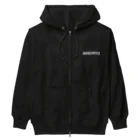 軽凌相撲部のシンプルロゴ「KEIRYO」白インク Heavyweight Zip Hoodie