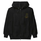 キムラプレミアム の猫のヴィーナスの誕生（単体・黄土色・左胸） Heavyweight Zip Hoodie