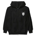 QUQU_WORKSの般若 ホワイト Heavyweight Zip Hoodie