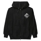 Kiss the Quartet (キスカル)のホワイトネームロゴ Heavyweight Zip Hoodie