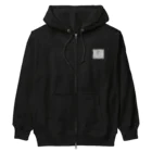 グドール励の大丈夫、私大学院出てますのでご安心ください。白文字バージョン Heavyweight Zip Hoodie