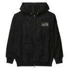 ぽぴーぴぽーのNO DOG NO LIFE(白線) Heavyweight Zip Hoodie