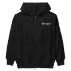 Loglass official storeのLoglassロゴ（ホワイト） Heavyweight Zip Hoodie