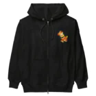 satoayaのアニマルカフェのフードアニマル　キリンバーガー Heavyweight Zip Hoodie