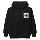 ＋CARABBIの香水瓶と猫 Heavyweight Zip Hoodie