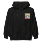 THE NOBLE LIGHTのエリート猫の日常 Heavyweight Zip Hoodie