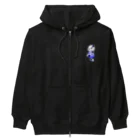 satoayaのアニマルカフェのフルーツファッション　ブルーベリー Heavyweight Zip Hoodie