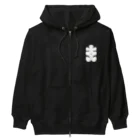 お絵かき屋さんの大入りマーク（白文字） Heavyweight Zip Hoodie