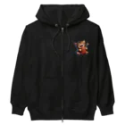 Gu--mimiの*Gu~mimi*肉好きにゃんこ Heavyweight Zip Hoodie