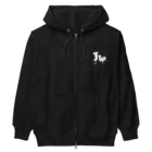 【公式】JELLY WONDERLAND【ショップ】のロゴ【ホワイト】 Heavyweight Zip Hoodie