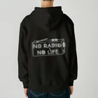 ぺんぎん24のNO RADIO NO LIFE(ホワイト) Heavyweight Zip Hoodie