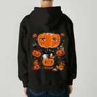 LittleLoroのTHE GREAT PUMPKIN カボチャ大王のお出まし アデリーペンギン オカメインコ Heavyweight Zip Hoodie