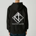 Kiss the Quartet (キスカル)のホワイトネームロゴ Heavyweight Zip Hoodie