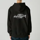 モトギルドのMGジップパーカー：スプラッシュ（ブラック） Heavyweight Zip Hoodie