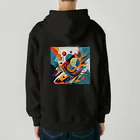 のんびりアート工房のガラクタアート Heavyweight Zip Hoodie