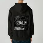 BRAIN ART RECORDSⒸのBRAIN ART RECORDS 2023 A/W WEB SHOP limited Product ヘビーウェイトジップパーカー