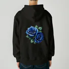 J-M-Kのブルーローズ Heavyweight Zip Hoodie