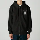 QUQU_WORKSの般若 ホワイト Heavyweight Zip Hoodie