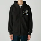 PALA's SHOP　cool、シュール、古風、和風、の和風　着物柄　「水面のもみじ」□■ Heavyweight Zip Hoodie