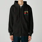 ZABBIのblack cat meow paw signature Heavyweight Zip Hoodie