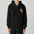 satoayaのアニマルカフェのフードアニマル　キリンバーガー Heavyweight Zip Hoodie