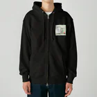 Lock-onの文房具大好き❤緑色02 Heavyweight Zip Hoodie