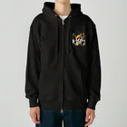 dcgnori／ワンコ画像のうるうる瞳のオムスビ顔の三角芝ちゃん Heavyweight Zip Hoodie