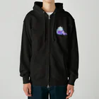 satoayaのアニマルカフェのキャンディードラゴン　紫 Heavyweight Zip Hoodie